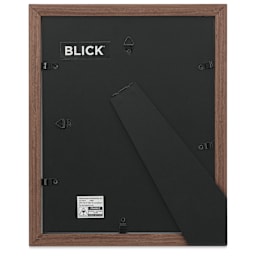 Blick Theo Frame with Mat - Walnut, 8" x 10" back