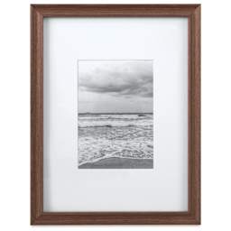 Blick Theo Frame with Mat - Walnut, 9" x 12" front