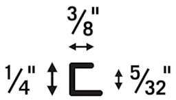MCS Large Format Poster Frames - Chart showing dimensions of frame