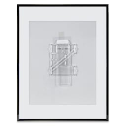 MCS Float Frame - Black, 8" x 10" (Back of Frame Shown)