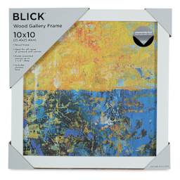 Blick Wood Gallery Frame - White, 10" x 10" in packaging