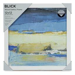 Blick Wood Gallery Frame - White, 12'' x 12''