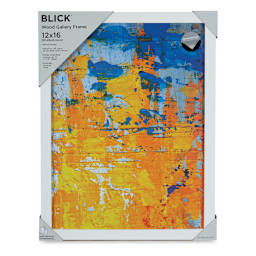 Blick Wood Gallery Frame - White, 12" x 16" in packaging
