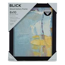Blick Wood Gallery Frame - Black, 8" x 10" in packaging