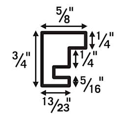 Nielsen Bainbridge EcoCare Frame - Diagram showing dimensions of frames