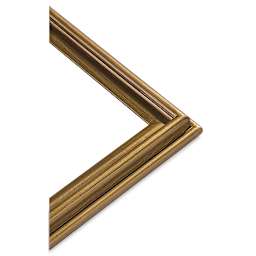 Blick Bella Wood Frames - Closeup of corner of Antique Gold Frame