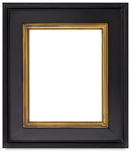 Blick Concerto Wood Frames - Front view of Gold Espresso frame