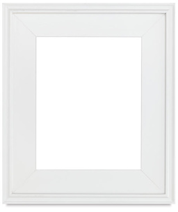 Simplon Econo Wood Frame - Front view of empty White Frame 