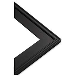 Simplon Econo Wood Frame - Closeup of corner of Black Frame  