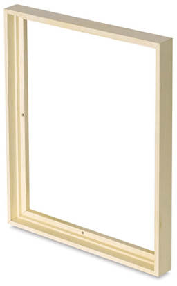 Blick Maplewood Floater Frames - Angled view of Natural Finish Frame