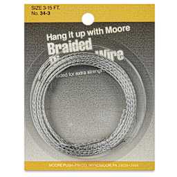 Moore Braided Picture Wire - 30 lb, 15 ft front of package