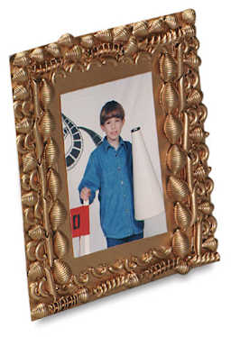 Decorate-A-Frame Kit - Angled view of finished painted Frame