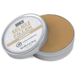 Amaco Nail Hole and Corner Filler - Open tin of Natural Color Filler