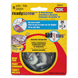 OOK D-Ring Hanger Pack - Large, 2 Holes, Pkg of 8 front of package