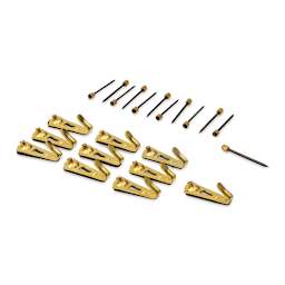 OOK Padded Hanger Tidy Tin - 30 lb Capacity, Pkg of 10, contents laid out