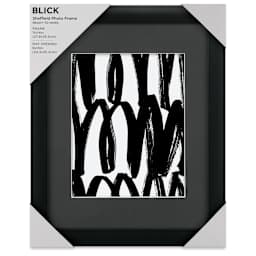 Blick Sheffield Frame - Black w/ Black Mat, 11" x 14" front of package