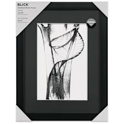 Blick Sheffield Frame-Black w/ Black Mat, 12” x 16” front of packaging