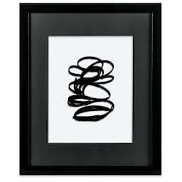 Blick Sheffield Frame-Black w/ Black Mat, 16” x 20”