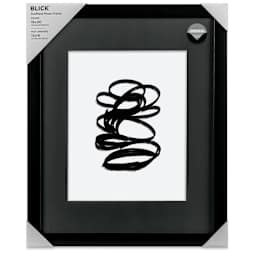Blick Sheffield Frame-Black w/ Black Mat, 16” x 20” front of packaging
