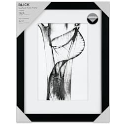 Blick Sheffield Frame-Black w/ White Mat, 12” x 16" front of packaging