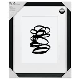 Blick Sheffield Frame-Black w/ White Mat, 16” x 20” front of packaging