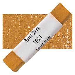 Great American Handmade Pastel - Burnt Sienna 1, 105.1 pastel and swatch