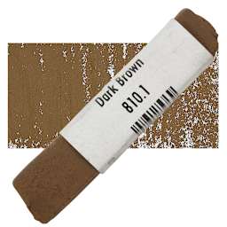 Great American Handmade Pastel - SOM Dark Brown 1, 810.1 pastel and swatch