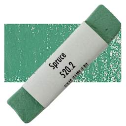 Great American Handmade Pastel - Spruce 2, 520.2 pastel and swatch