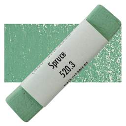 Great American Handmade Pastel - Spruce 3, 520.3 pastel and swatch