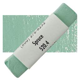 Great American Handmade Pastel - Spruce 4, 520.4 pastel and swatch