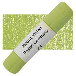 Mount Vision Handmade Pastel - Cool Grass Green 61 pastel and swatch