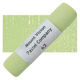 Mount Vision Handmade Pastel - Cool Grass Green 62 pastel and swatch