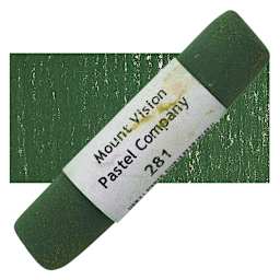 Mount Vision Handmade Pastel - Green Earth 281 pastel and swatch