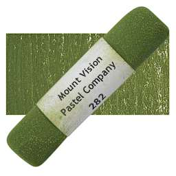 Mount Vision Handmade Pastel - Green Earth 282 pastel and swatch