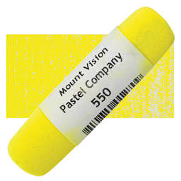 Mount Vision Handmade Pastel - Pale Yellow 550 pastel and swatch