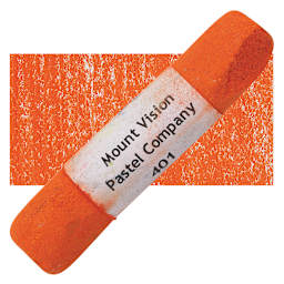 Mount Vision Handmade Pastel - Reddish Orange 401 pastel and swatch