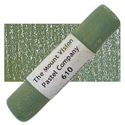 Mount Vision Handmade Pastel - Sunlit Grass 610 pastel and swatch