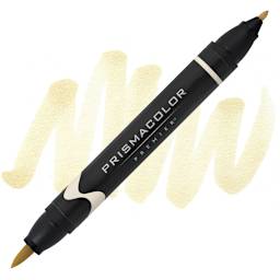 Prismacolor Premier Dual-Ended Brush Tip Marker - Blond Wood (marker and swatch)