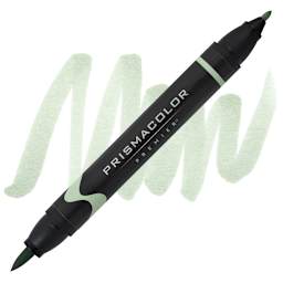 Prismacolor Premier Dual-Ended Brush Tip Marker - Lime Green (marker and swatch)