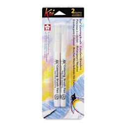 Sakura Koi Coloring Brush Pens, White - Set of 2