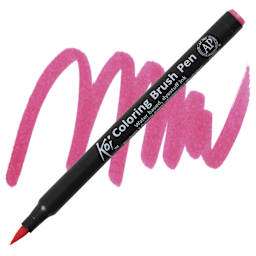 Sakura Koi Coloring Brush Pen - Magenta Pink pen and swatch