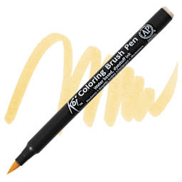 Sakura Koi Coloring Brush Pen - Naples Yellow pen and swatch