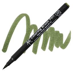Sakura Koi Coloring Brush Pen - Sap Green pen and swatch