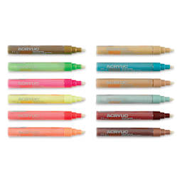 Montana Acrylic Markers, 2mm tip, assorted colors