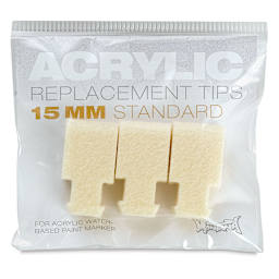 Montana Acrylic Marker Replacement Nib - 15 mm Tip, Pkg of 3 (in packaging)