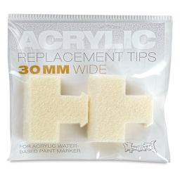 Montana Acrylic Marker Replacement Nib - 30 mm Tip, Pkg of 2 (in packaging)