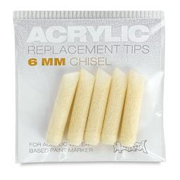 Montana Acrylic Marker Replacement Nib - 6 mm, Pkg of 5 (in packaging)