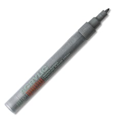Montana Acrylic Marker - 0.7 mm Tip, Outline Silver (Metallic)