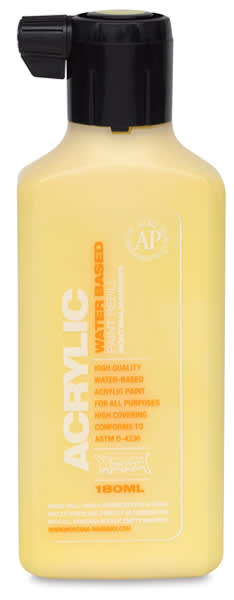 Montana Acrylic Marker Refill - 180 ml, Shock Yellow Light, Refill