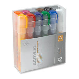 Montana Acrylic Markers - Set of 12, Set A, Fine Point
